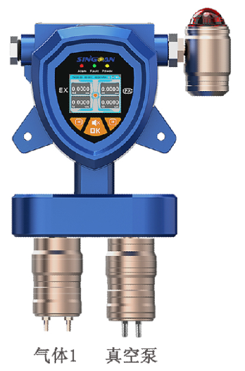 固定一体泵吸式氯氧化磷气体传感器探头 固定一体泵吸式氯氧化磷气体传感器探头